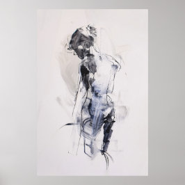 Poster Figura artística da abstrato -