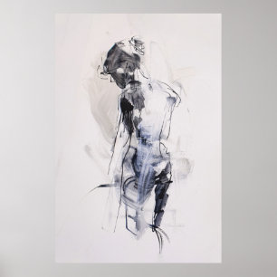 Poster Figura artística da abstrato -