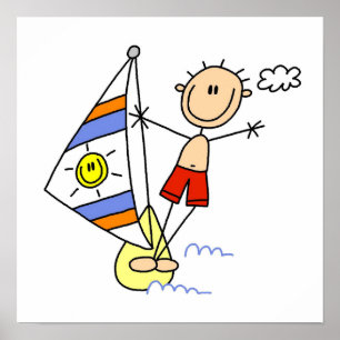Pôster Figura da vara do Parasailing