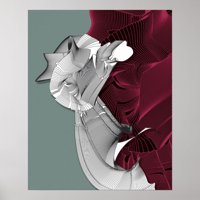 Poster Figura de arte digital (Frente)