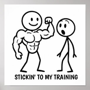 Poster Figura do adesivo Gym