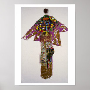 Poster Figura Elegante Com Contas