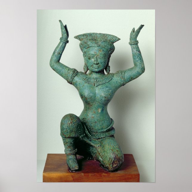 Poster Figura feminina benevolente usada para suportar um (Frente)