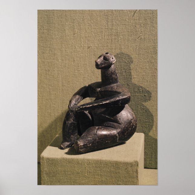 Pôster Figura feminina sentada, 3500-2500 a.C. (Frente)