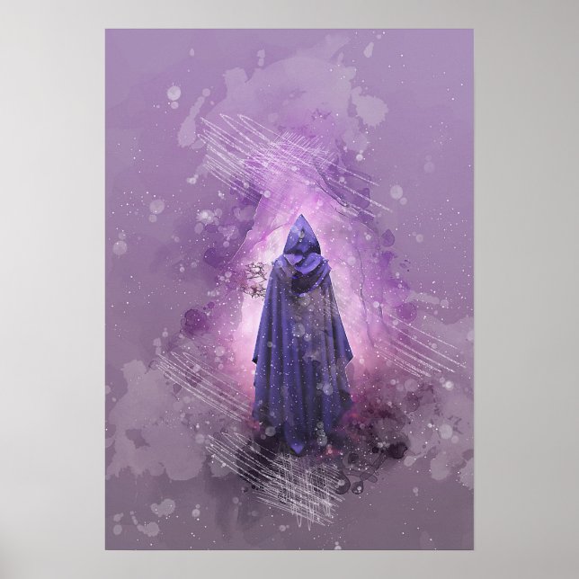 Poster figura mágica misteriosa pintura aquosa (Frente)