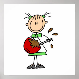 Pôster Figura massa de mistura da vara do padeiro