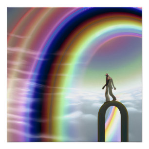 Pôster Figura Misteriosa no Portal Inter-Dimensional
