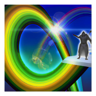 Pôster Figura Misteriosa no Portal Inter-Dimensional