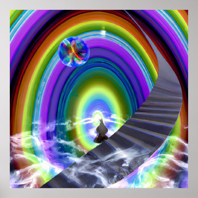 Poster Figura Misteriosa no Stargate Inter-Dimensional (Frente)