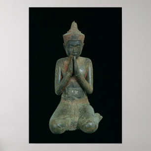 Poster Figura Praying do ajoelhamento
