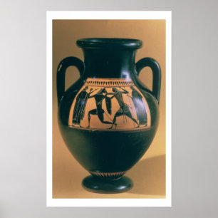 Pôster Figura preta amphora do sótão que descreve These