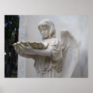 Pôster Figura savana Geórgia GA da menina do anjo de