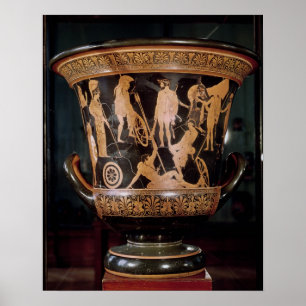 Poster Figura vermelha krater do sótão do calyx