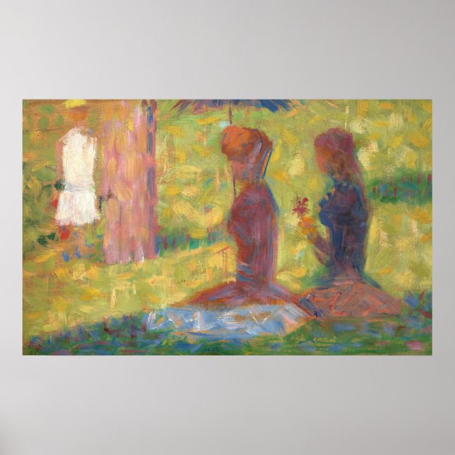 Poster Figuras, La Grande Jatte - Georges Seurat Fine Art (Frente)
