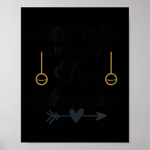 Poster Figurino da família natalícia com gráfico de citaç