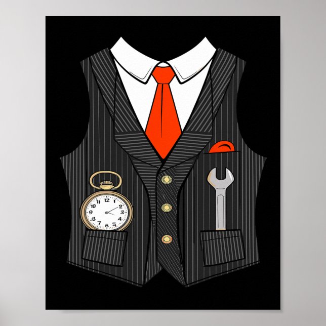 Poster Figurino De Condutor De Comboios De Halloween Para (Frente)