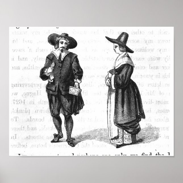 Pôster Figurino dos peregrinos (Frente)