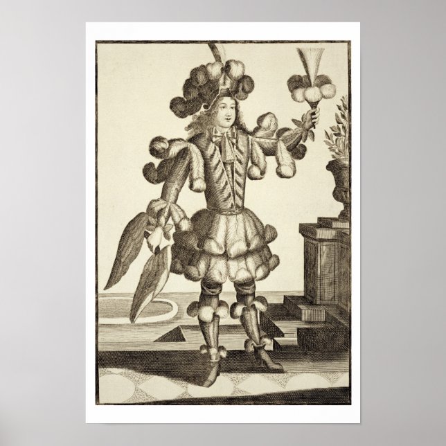 Pôster Figurino para um Dealer de Penas, pub. por Gerard  (Frente)