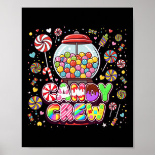 Poster Figurinos De Halloween Do Candy Land Candy Crew