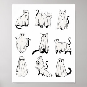 Poster Figurinos de roupas de Dia de as Bruxas engraçado