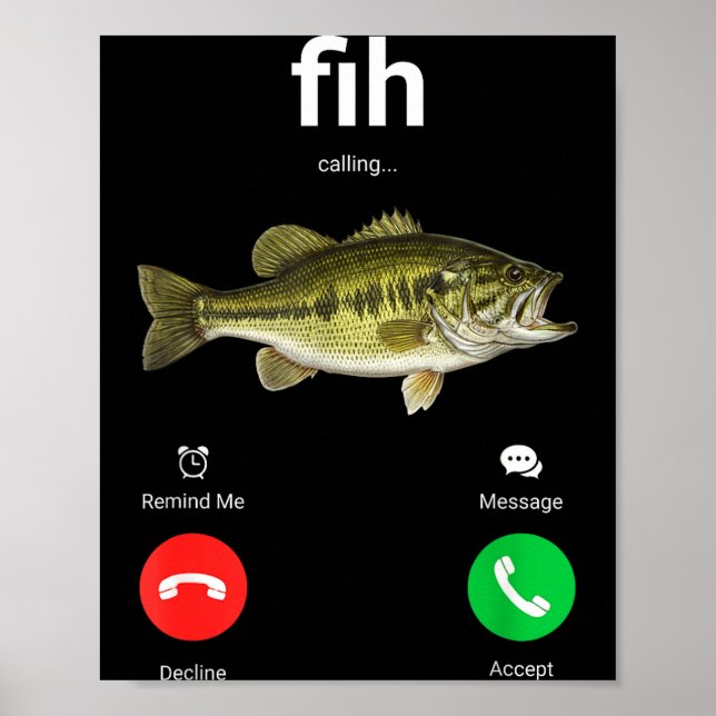 Poster Fih Calling Decline Accept Funny Phone Call Misspe (Frente)