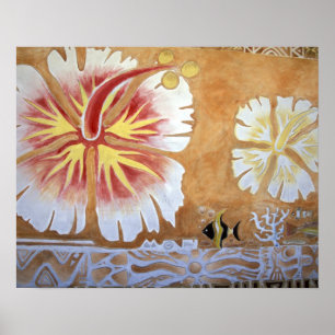 Poster Fiji, arte mural.