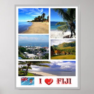 Poster Fiji - Eu Amo -