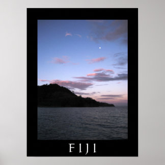 Poster Fijian Sunset