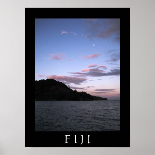 Poster Fijian Sunset (Frente)