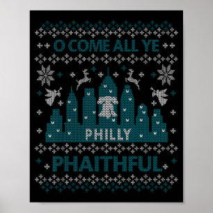Poster Filadélfia Feio Natal Oh Venham Todos Vós Filadélf