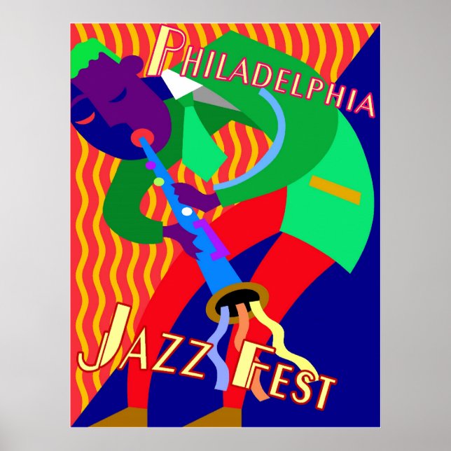 Poster Filadélfia Jazz Fest (Frente)