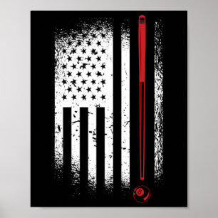 Poster Fileira de Narrador de Piscina Gráfico Retroativo 