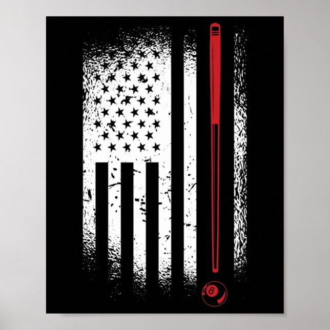 Poster Fileira de Narrador de Piscina Gráfico Retroativo  (Frente)