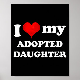Poster Filha Adotiva Amada - Família de Pais Adotivos
