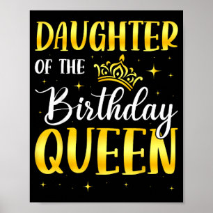 Poster Filha da rainha do aniversário 