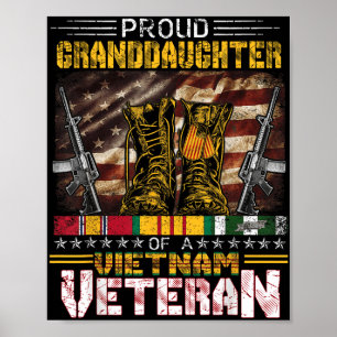 Poster Filha Orgulhosa De Camisa Veterana Do Vietnã _ V