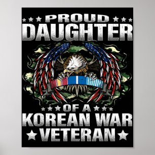 Poster Filha Orgulhosa De Um Ve Militar Veterano Da Guerr