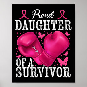 Poster Filha Orgulhosa Do Cancer De Mama Sobrevivente, Gl