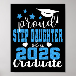Poster Filha Super Orgulhosa de Graduado de 2026 Graduada
