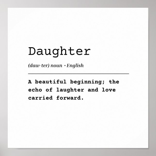 Poster Filha - Um Belo Começo (Frente)