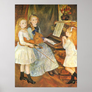Pôster Filhas de Catulle Mendes por Pierre Renoir