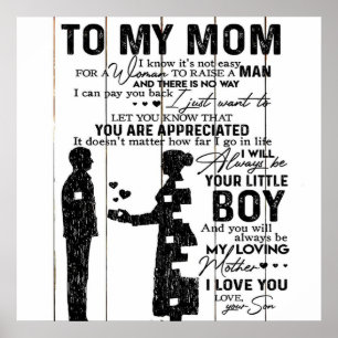 Poster Filho Bonito Para Minha Mãe Presente Presente d