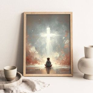 Poster Filho da Fé, Arte Cristã de Parede, Arte Cristã