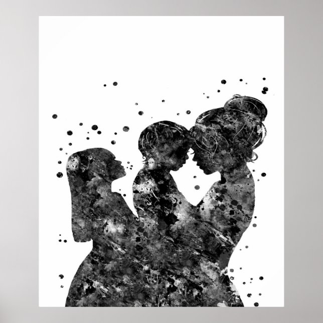 Poster Filho da Mãe Presente, Aniversário Familiar Ideia (Frente)