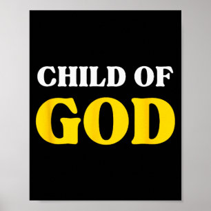 Poster Filho de Deus, Amado Abençoado, Fé Cristã