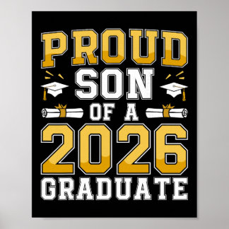 Poster Filho Orgulhoso De Um Cl De 2026 Graduado Graduand