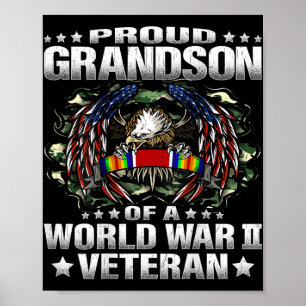 Poster Filho Orgulhoso De Um Militar Veterano Da Segunda