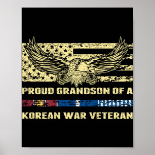 Poster Filho Orgulhoso De Um Ve Militar De Guerra Coreano