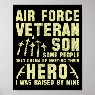 Poster Filho Veterano da Força Aérea - Eu Fui Criado