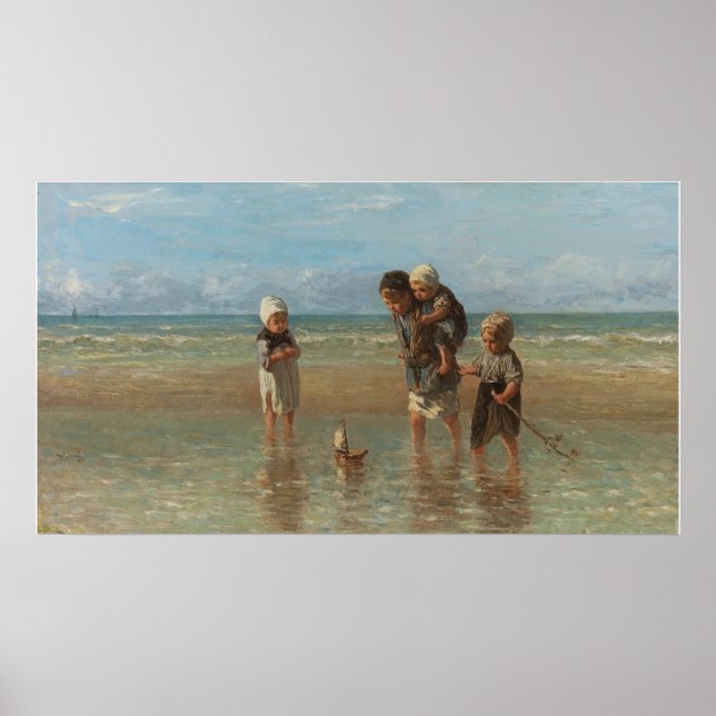 Poster Filhos do Mar, Jozef Israels (Frente)
